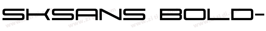 SKSans Bold字体转换